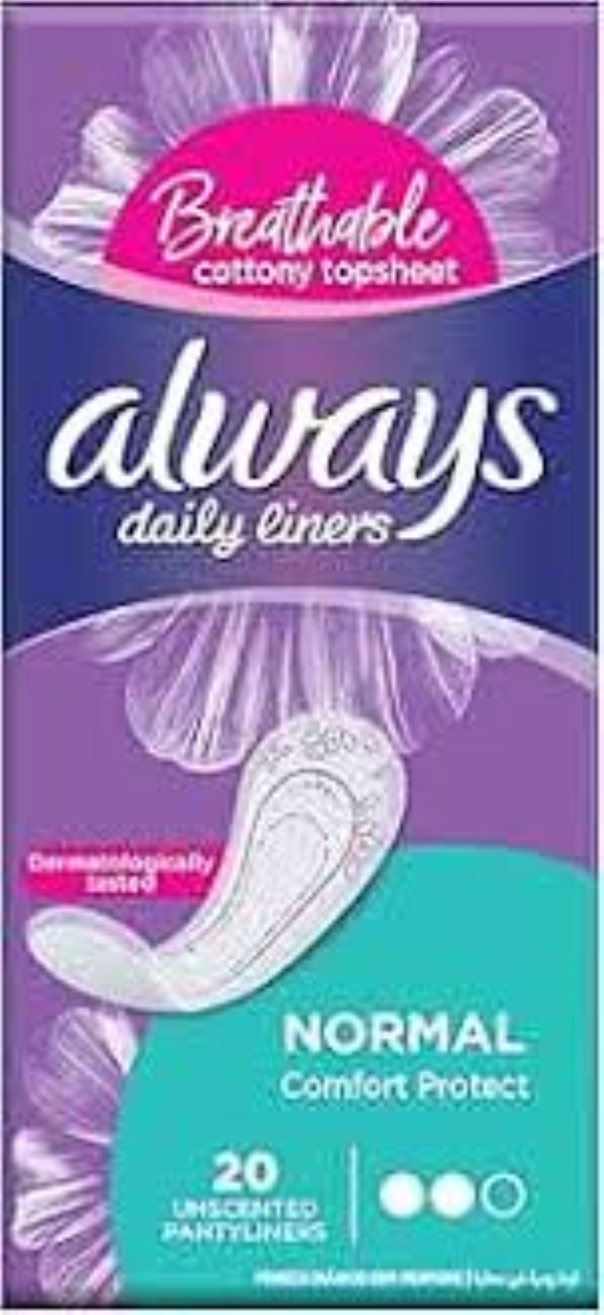 ALWAYS EVERYDAY NORMAL PANTYLINER 18X20